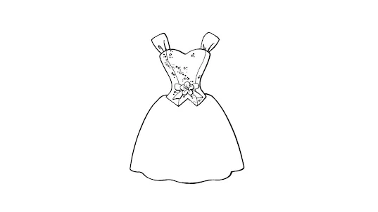 How to draw dresses