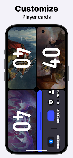 MTG Life Counter App: Lotus Screenshot