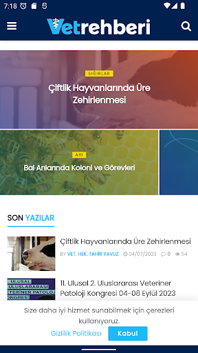 Android application Vetrehberi screenshort