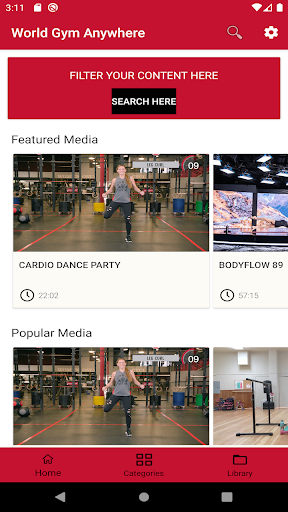 World Gym Anywhere Screen 2