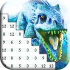Jurassic Coloring Book: Hybrid Dino Pixel Art 3