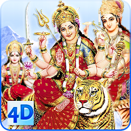 Icon image 4D Maa Durga Live Wallpaper