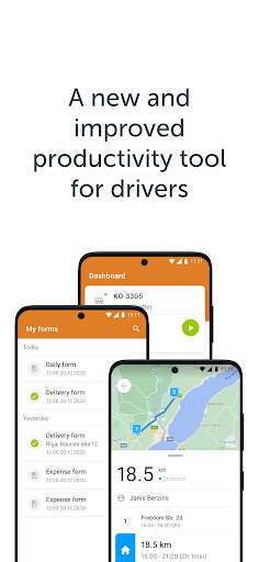 Android application ROAMWORKS Go screenshort