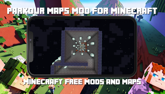 Parkour maps mod for Minecraft