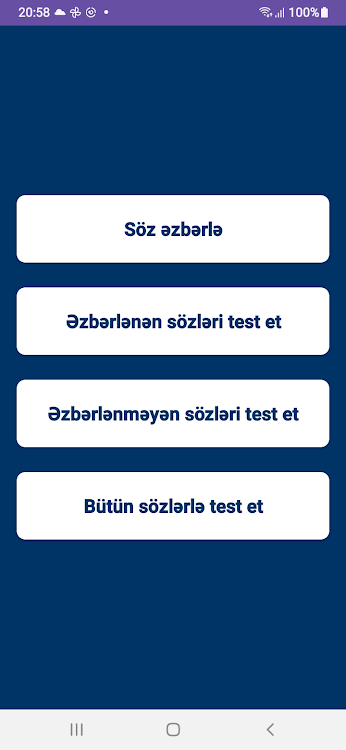 İngiliscə söz əzbərlə - 1.0 - (Android)