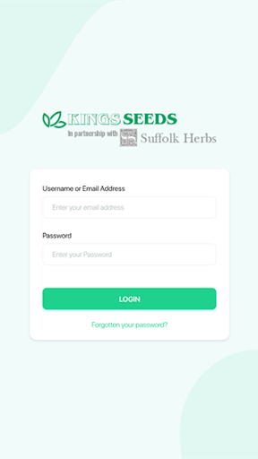 Android application Kingsseeds Sales Order App screenshort