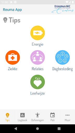 Android application Reuma App screenshort