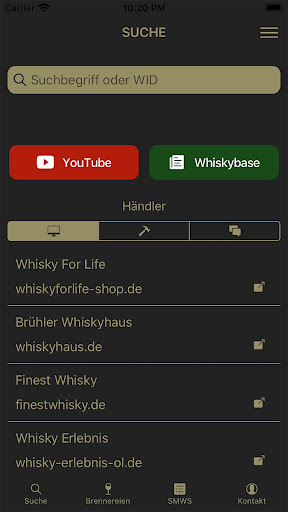 Android application WhiskyBabbler Guide screenshort