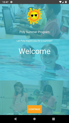 Android application Poly Summer Program screenshort