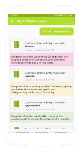 ShareTree - Gratitude Journal Screen 3