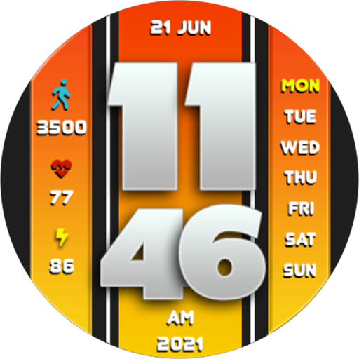 MJ252 Digital Watch Face logo
