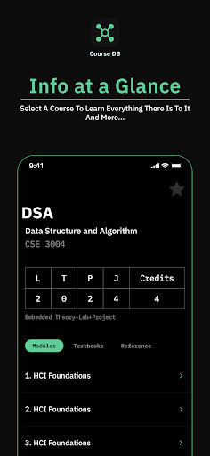 Course DB Screen 3