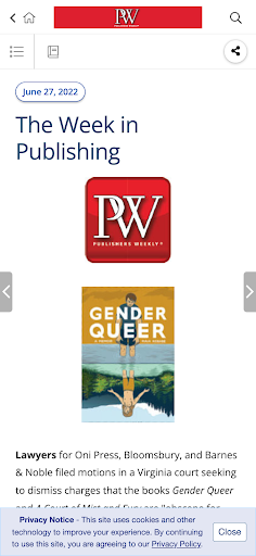 Publishers Weekly Screen 2