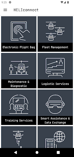 Android application HELIconnect screenshort