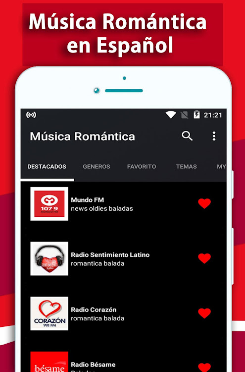 Musica Romantica en español - 1.0.55 - (Android)