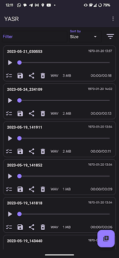Android application YASR screenshort