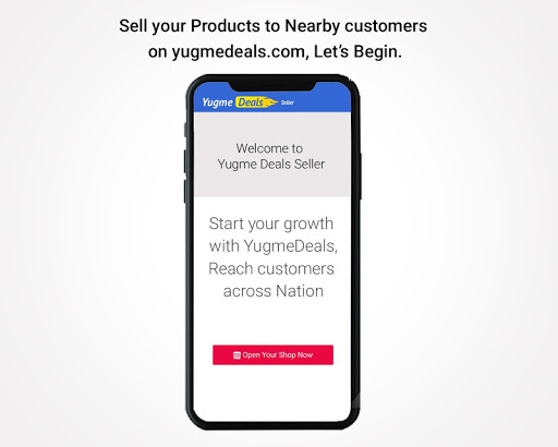 Android application YugmeDeals Nearby screenshort