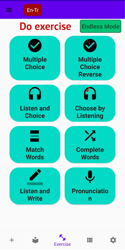 Android application Learn Words screenshort