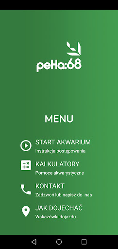 Android application Akwarium asystent screenshort