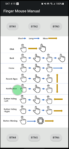Android application Finger Mouse screenshort