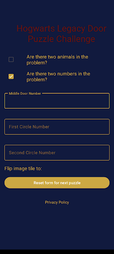 Hogwarts Door Puzzle Solver Screen 3