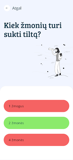 Android application Vėtrungių Kelias screenshort