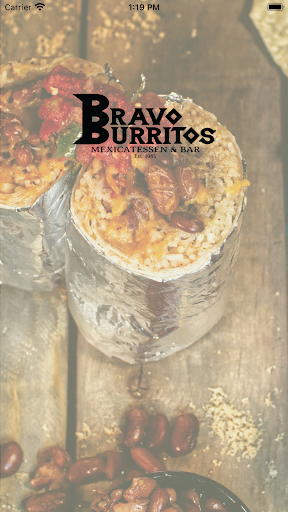 Android application Bravo Burritos screenshort