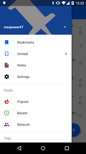 Android application PinDroid screenshort