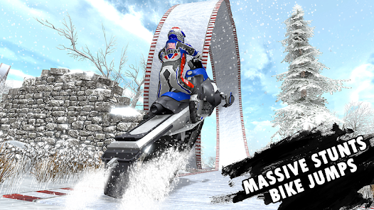 Snow 3d Bike Racing Game  screenshots 1