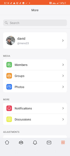 Cliqster Groups Screen 3