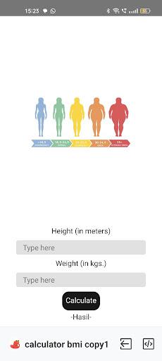 BMI Calculator by Amit Gupta Screen 2