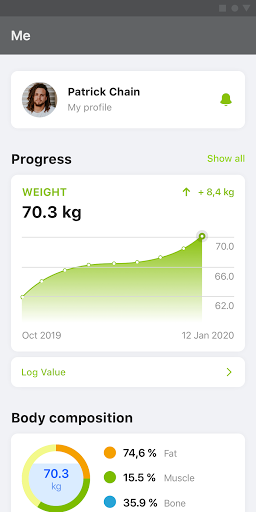 My fit20 Screen 3