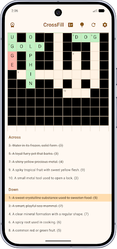 CrossFill Crossword screenshot