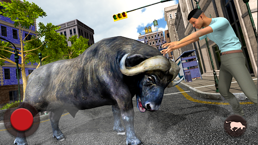Captura de Pantalla 8 Angry Wild Bull Attack Game 3d android