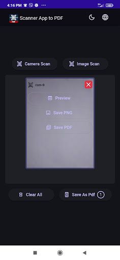Scanner App to PDF Screen 2