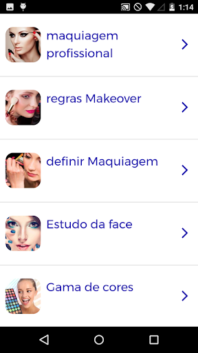 Visualização do aplicativo
