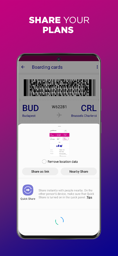 Android application Wizz Air screenshort