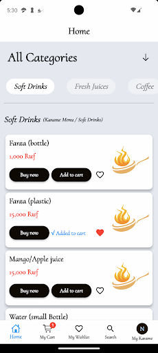 Karame Food Screenshot