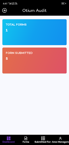 Android application Otium Audit App screenshort
