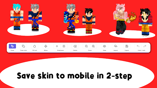 Saiyan Mod Skin Minecraft PE