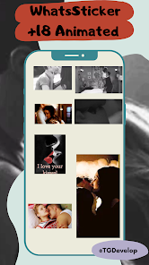 Screenshot 2 WhatsSticker 18+ Gif Stickers android
