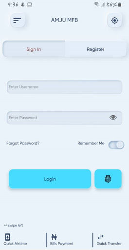 Android application AMJU MFB screenshort
