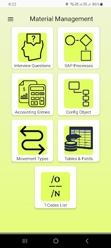 SAP MM (Material Mgmt) Learn Screen 2