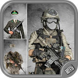 Tactical Army Suit Photo Editor icon