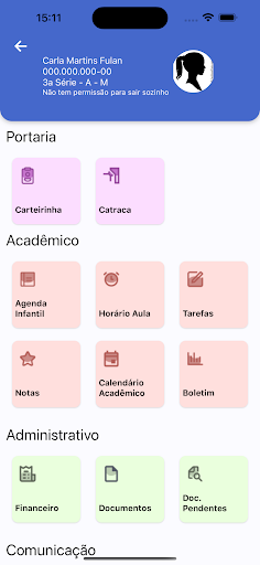 Android application Cubo Escolar screenshort