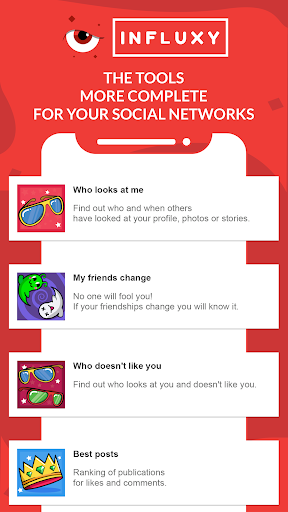 Android application Influxy screenshort
