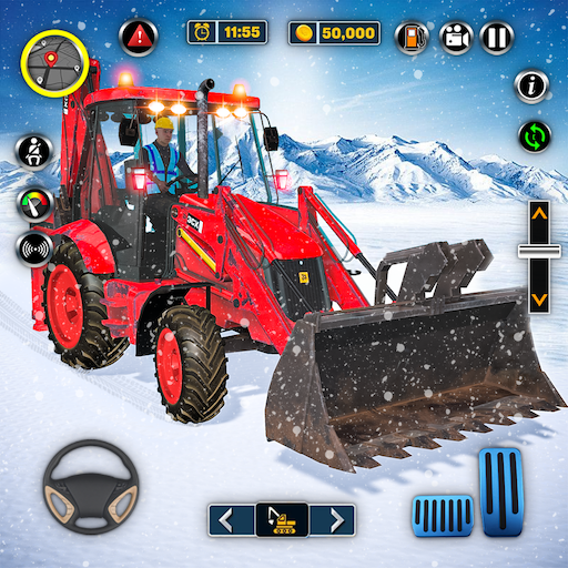 Real JCB Snow Excavator 3D logo