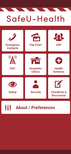 Android application SafeU-Health screenshort