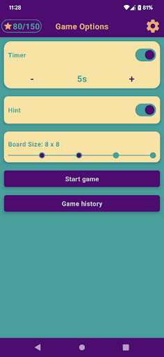 Android application Catch Odd screenshort