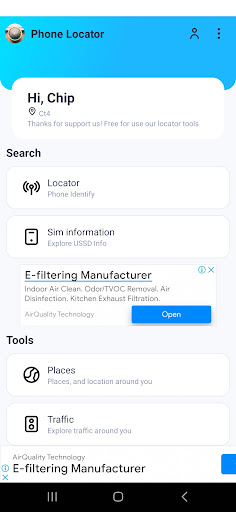 Phone Locator Screen 2